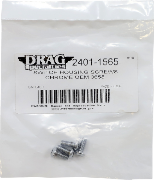 Switch Housing Screw Kit Silver, 3, nordicamoto.ro