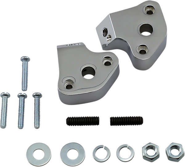 Shortie Rear Turn Signal Mounting Brackets Chrome, 1, nordicamoto.ro