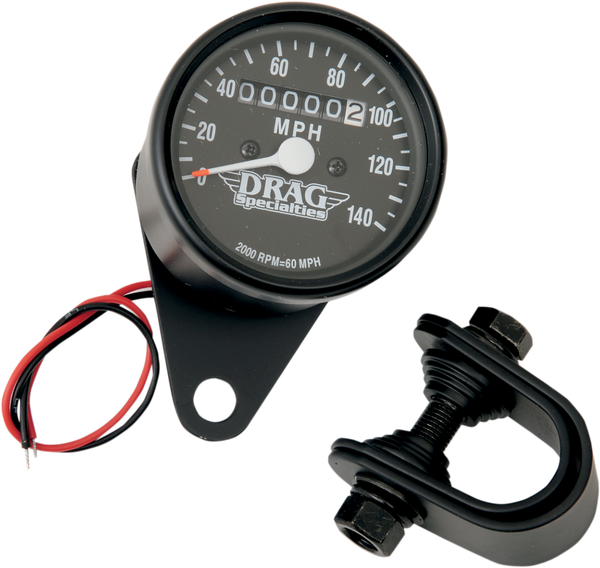 2.4(r) Mini Mechanical Speedometer Black, 1, nordicamoto.ro