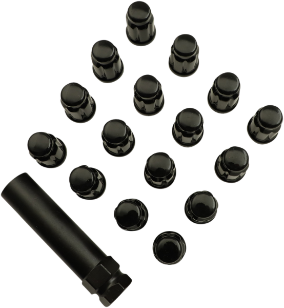 Splined Lug Nut Black 