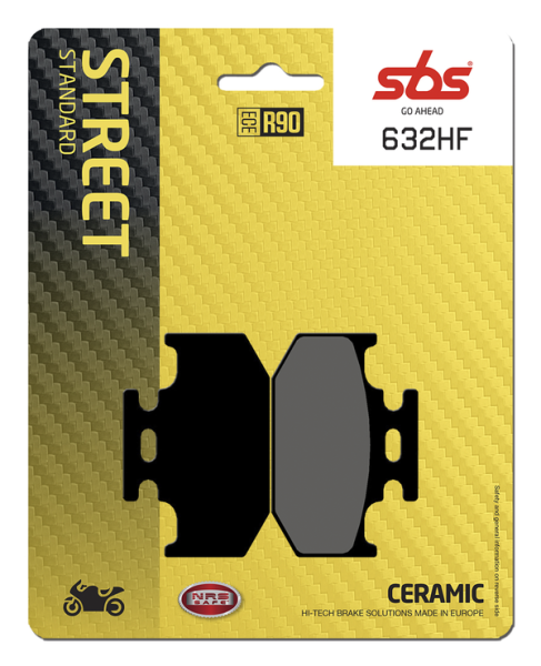 Hf Street Ceramic Organic Brake Pads, 2, nordicamoto.ro