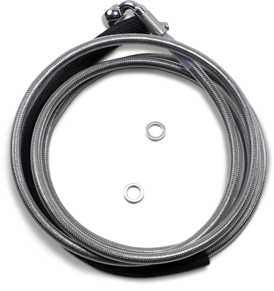 Stainless Steel Hydraulic Clutch Line Clear-coat +102 mm (4''), 1, nordicamoto.ro