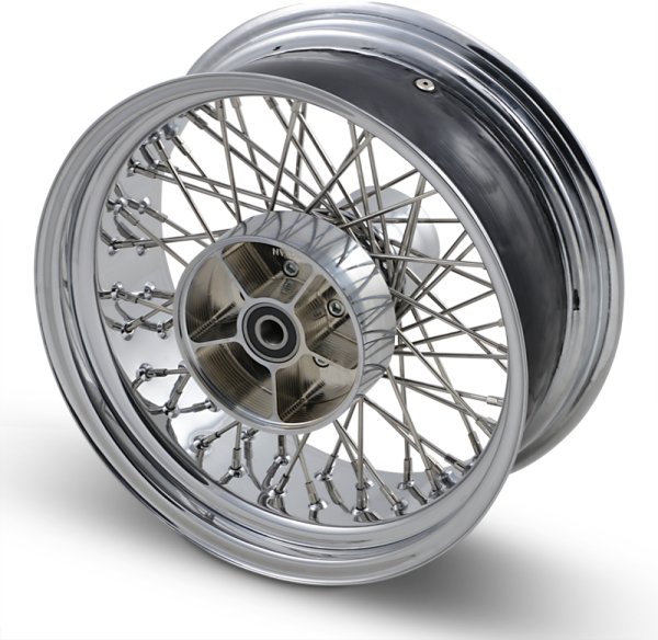 Wheel Assemblies Laced 60-spoke Rear Chrome Silver, 1, nordicamoto.ro