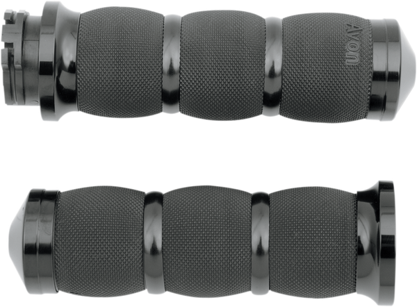 3-ring Air Cushioned Grips Black, 1, nordicamoto.ro