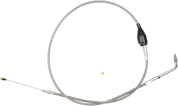 Stainless Braided Handlebar Idle Cable Silver 38 cm - 43 cm (15' - 17'), 1, nordicamoto.ro