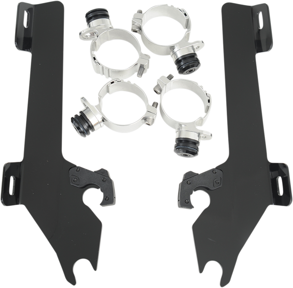 Fats/slim Windshield Trigger-lock Complete Mount Kit Black, 1, nordicamoto.ro
