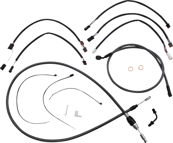 Karbonfibr Designer Handlebar Installation Kit Silver, 1, nordicamoto.ro