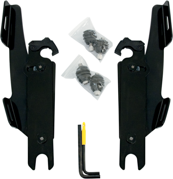 Fats/slim Windshield  Trigger-lock Complete Mount Kit Black, 2, nordicamoto.ro