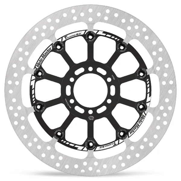 Halo Series T-floater Brake Rotor Black, Stainless Steel-1