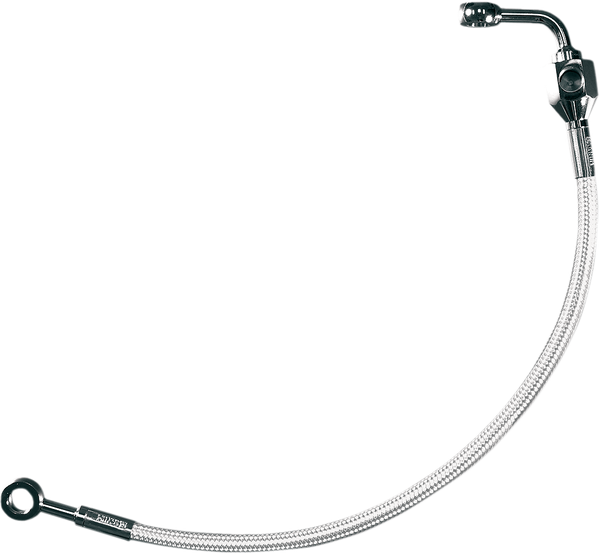 Braided Dot Rear Brake Line Kit Polished, 2, nordicamoto.ro