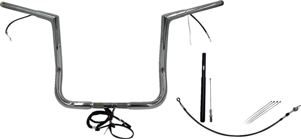 Plug & Play Ez Install 1-1/4(r) Flat Top Handlebar Kit Silver, 1, nordicamoto.ro