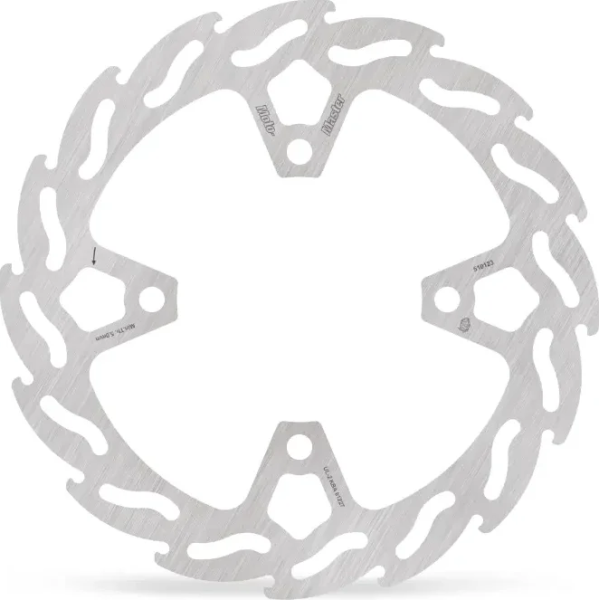 Disc de frână fix Flame, argintiu, din oțel inoxidabil, 1, nordicamoto.ro
