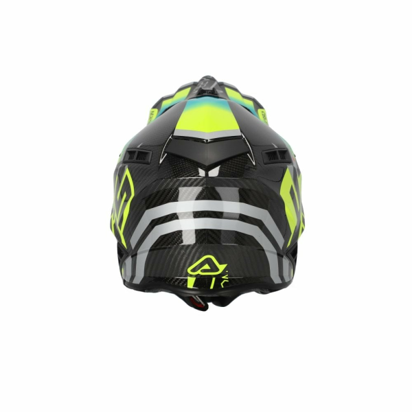 Casca Acerbis Steel Carbon 22.06 Light Blue/Fluo Yellow-3