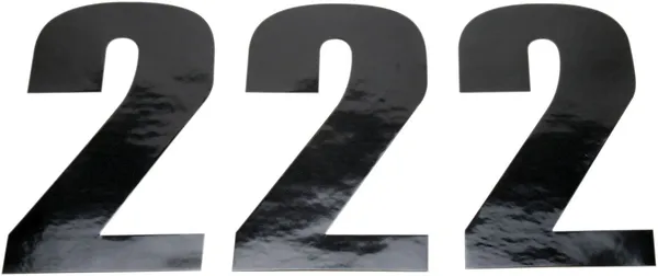 MOOSE RACING Vinyl Race Numbers Black -0