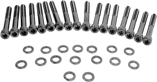 Socket-head Bolt Set Black Chrome, 1, nordicamoto.ro