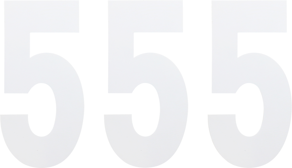 Standard Numbers White, 3, nordicamoto.ro