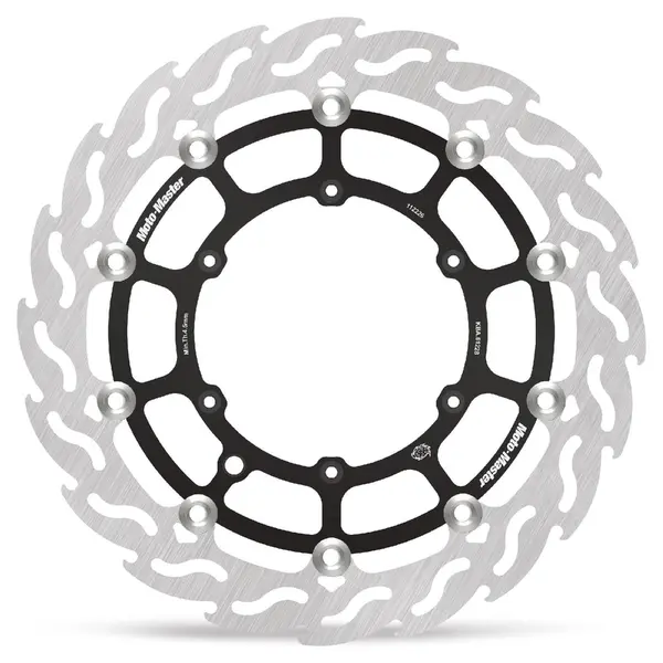 Flame Series Floating Rotor Black, Silver