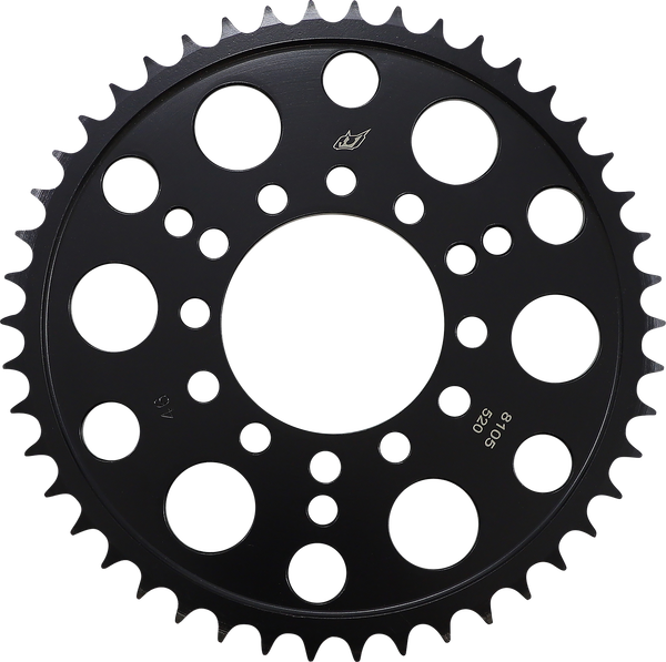 Lightweight Steel Sprocket Black, Zinc, 1, nordicamoto.ro