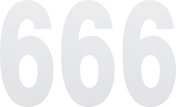 Standard Numbers White, 1, nordicamoto.ro