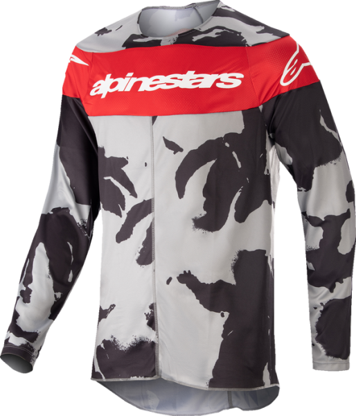 Tricou Copii Alpinestars Racer Tactical Camo Grey/Yellow-3