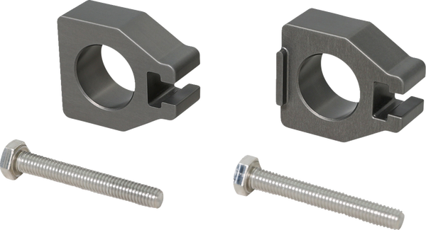 Chain Adjuster Blocks Gray, Anodized, 1, nordicamoto.ro