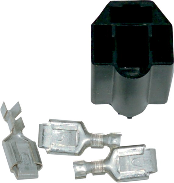 Replacement Headlight Socket And Terminal Kit Black, 1, nordicamoto.ro