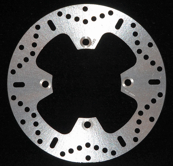 Round Hpsr Solid Brake Rotor Silver, Stainless Steel, Zinc, 1, nordicamoto.ro