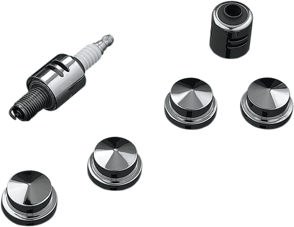 Headbolt Covers Silver, 1, nordicamoto.ro