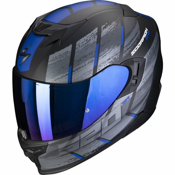 Casca integrala sport/touring SCORPION EXO-520 EVO AIR MAHA Negru mat/Rosu-2