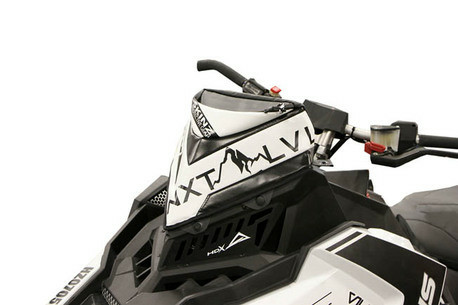 Skinz Next Level Windshield Pak Black/White 2015- Polaris Axys, 1, nordicamoto.ro