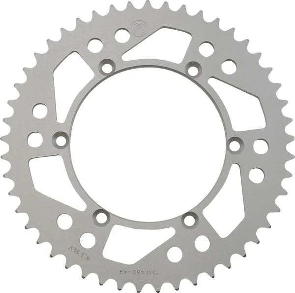MOOSE RACING Rear Aluminum Sprocket Silver 