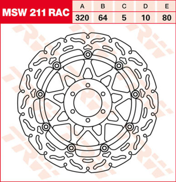 Contoured Floating Brake Rotor Titan, 1, nordicamoto.ro
