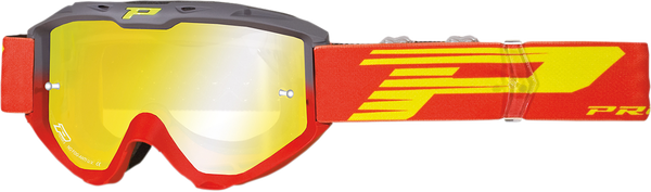 3450fl Riot Mx Goggles Gray, Hi-vis, Red, 1, nordicamoto.ro