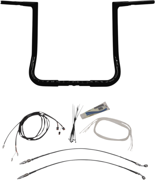 1-1/4(r) Ez Install Flat Top Handlebar Kit Black, 1, nordicamoto.ro