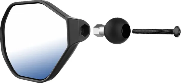 Tough-mirror Left Mirror With Ball Black -2