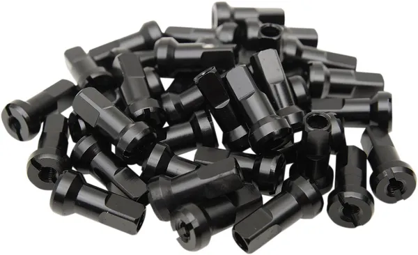 MOOSE RACING Nipple Set Black, Polished, Anodized 