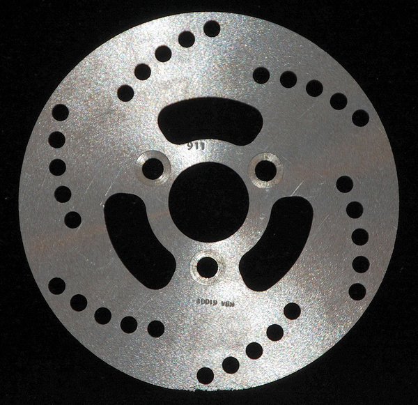 Round D-series Scooter Brake Rotor Silver, Stainless Steel, 1, nordicamoto.ro