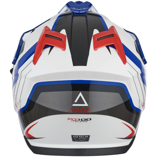 AMOQ Helmet AI100 Mojave white/red/blue, XS-0