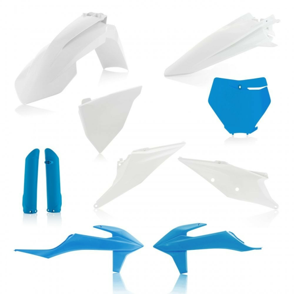 KIT PLASTICE COMPLET KTM 17-19 ACERBIS White/Blue