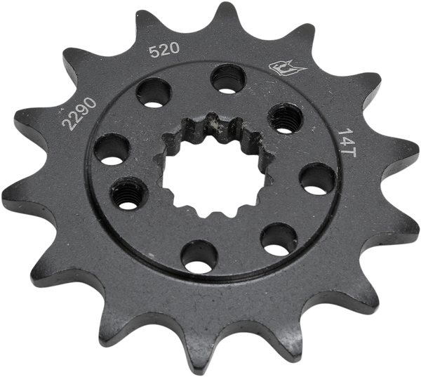 Lightweight Steel Sprocket Black, Zinc, 1, nordicamoto.ro