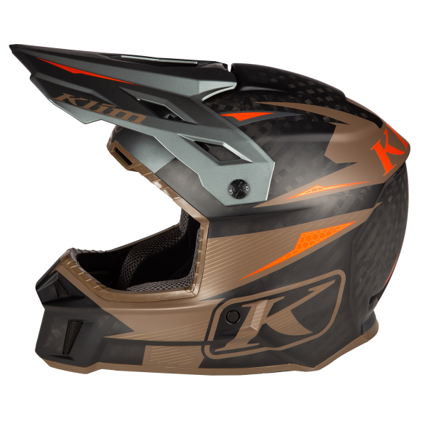 Casca Klim F3 Carbon Pro Off-Road ECE STRIKER CARBON GLOSS BLACK-12