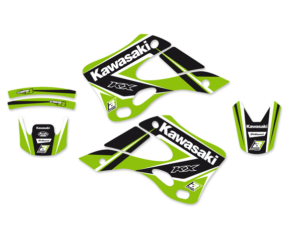 Graphics Kit With Seat Cover Black, Green, 1, nordicamoto.ro