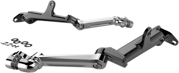 Driver Floorboard Highway Peg Mounts Silver, 2, nordicamoto.ro