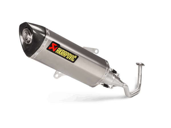 Racing Line Full Exhaust System Scooter Silver, Black-5