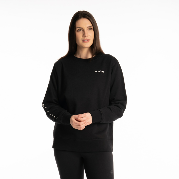 Bluza Dama Klim Morgan Ridge Crew Wisteria - Black-8