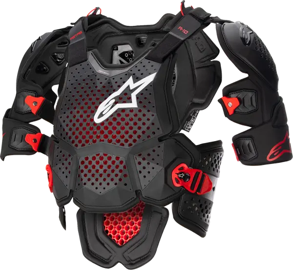 Armura Alpinestars A-10 Roost Guard V2 Black/Red-1