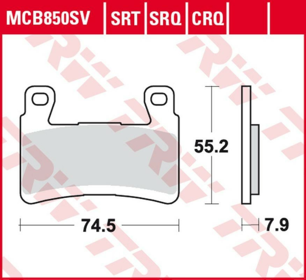 Placute frana fata TRW Sinterizate ROAD / TRACK KAWASAKI ZX-6R NINJA '13 -