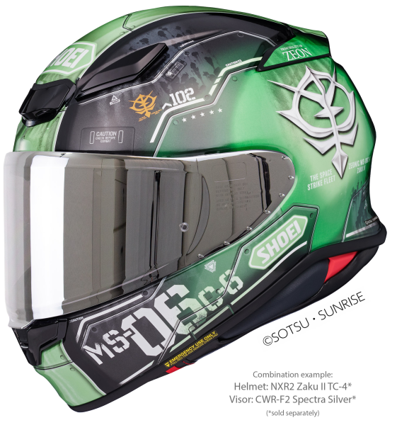 Casca integrala SHOEI NXR2 ZAKU II TC-4 Verde XL-8