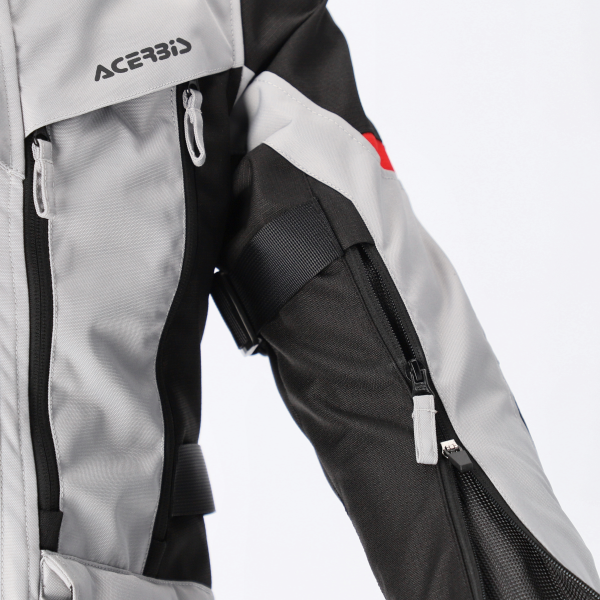 Geaca Dama Acerbis CE X-Rover Gri/Rosu XS, 12, nordicamoto.ro