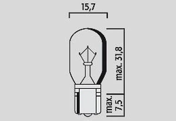 Filament Glass Wedge Bulbs Amber, 2, nordicamoto.ro
